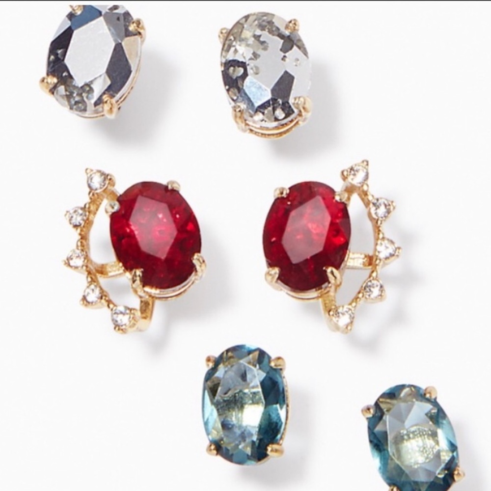 Stella Dot Halo Oval Stud Set